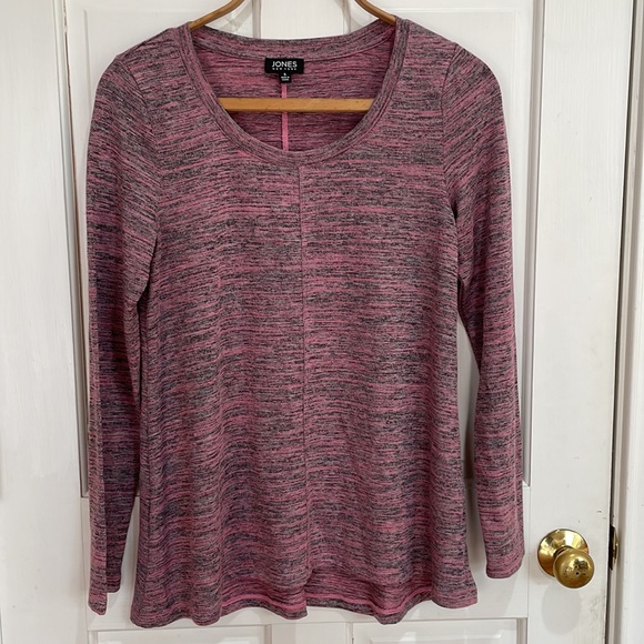Jones New York || Raspberry Melange Stretch Tunic; Size S - Picture 3 of 13